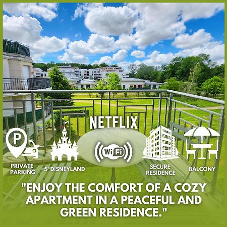 Appartement, Balcon, Parking, 5' Disneyland Montévrain Dış mekan fotoğraf